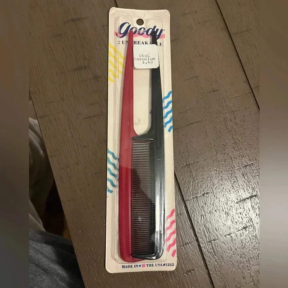 Goody Unbreakable Dressing Combs New Made In USA VINTAGE 1989‎ Set Of 2